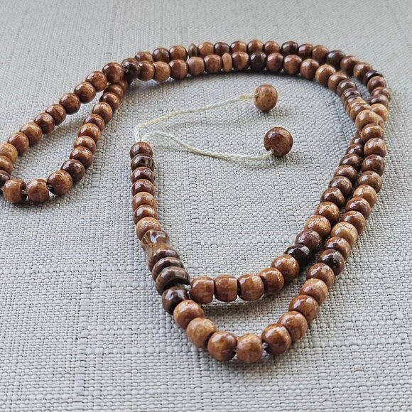 Prayer Beads Religious Tasbeeh Brown Real Wood Beads Tasbeh Handmade Beads New - Picture 4 of 8